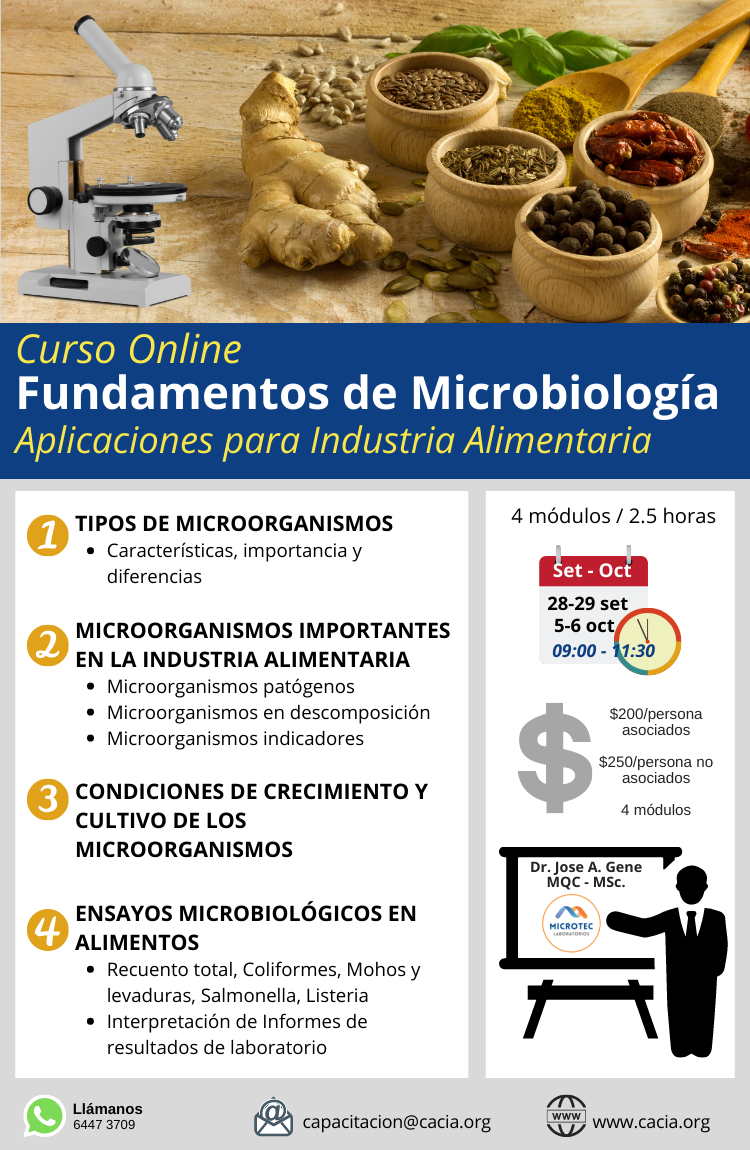 Curso Online Fundamentos de Microbiología @ ZOOM CONFERENCE