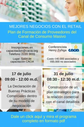 Mejores Negocios con el RETAIL @ CACIA Sala de Capacitacion