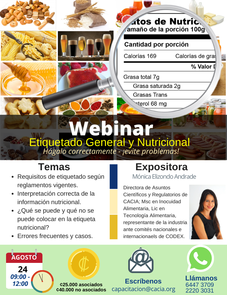 Webinar Etiquetado General y Nutricional